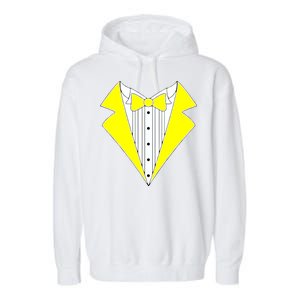 Yellow Tuxedo Tux Wedding Garment-Dyed Fleece Hoodie