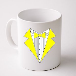 Yellow Tuxedo Tux Wedding Coffee Mug