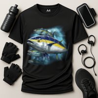 Yellowfin Tuna Swim Cooling Performance Crew T-Shirt