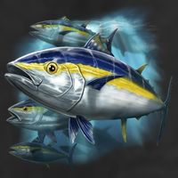 Yellowfin Tuna Swim Adult Drive Performance Visor