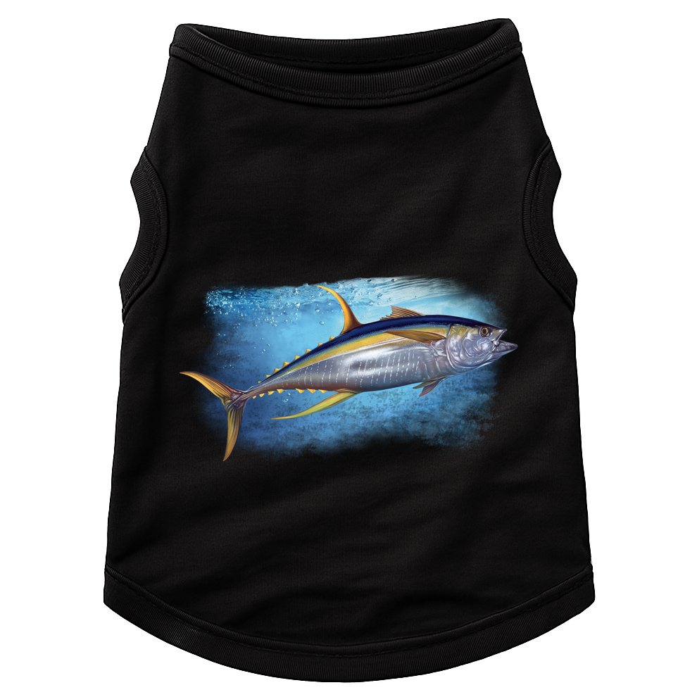Yellowfin Tuna Swimming Doggie Tank