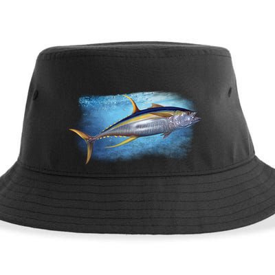 Yellowfin Tuna Swimming Sustainable Bucket Hat