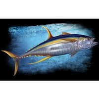 Yellowfin Tuna Swimming Bumper Sticker