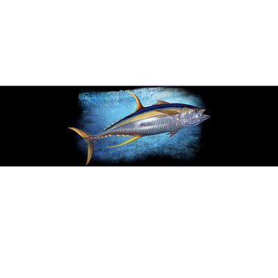 Yellowfin Tuna Swimming Bumper Sticker