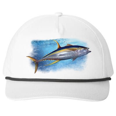 Yellowfin Tuna Swimming Snapback Five-Panel Rope Hat