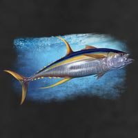 Yellowfin Tuna Swimming Adult Drive Performance Visor