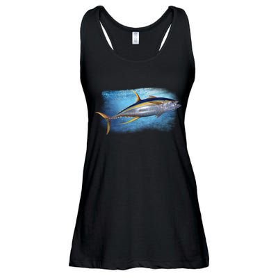 Yellowfin Tuna Swimming Ladies Essential Flowy Tank