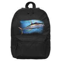 Yellowfin Tuna Swimming 16 in Basic Backpack