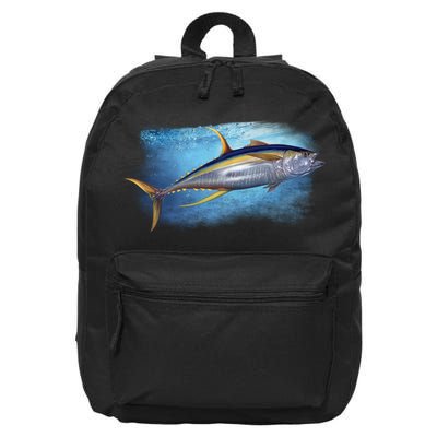 Yellowfin Tuna Swimming 16 in Basic Backpack