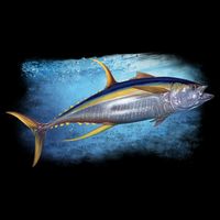 Yellowfin Tuna Swimming 16 in Basic Backpack