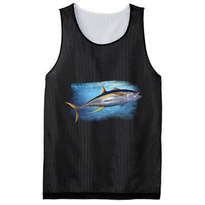 Yellowfin Tuna Swimming Mesh Reversible Basketball Jersey Tank