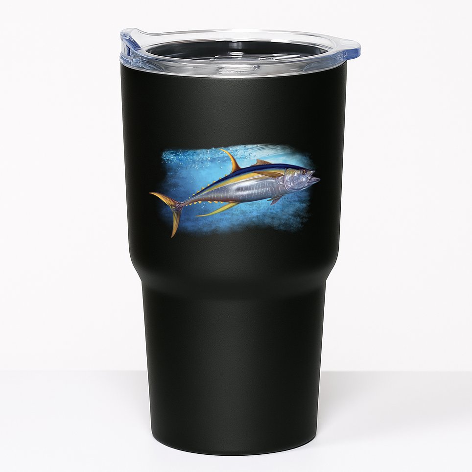 Yellowfin Tuna Swimming Tumbler