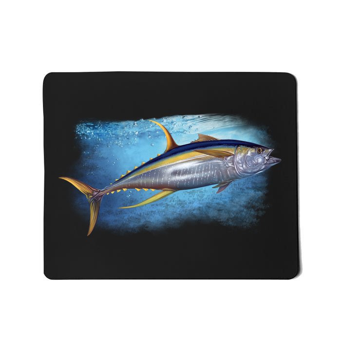 Yellowfin Tuna Swimming Mousepad