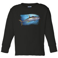 Yellowfin Tuna Swimming Toddler Long Sleeve Shirt