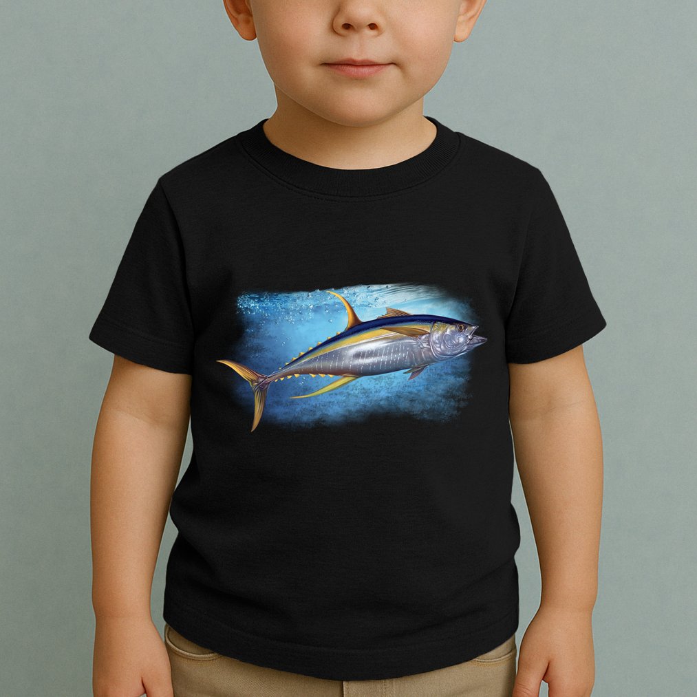 Yellowfin Tuna Swimming Toddler T-Shirt