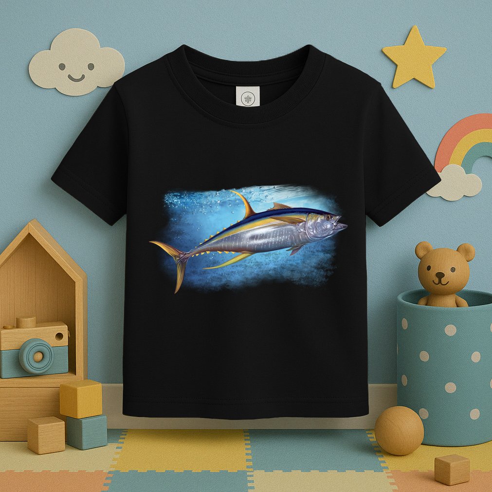 Yellowfin Tuna Swimming Toddler T-Shirt