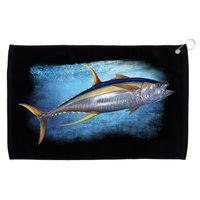 Yellowfin Tuna Swimming Grommeted Golf Towel