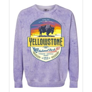 Yellowstone National Park Colorblast Crewneck Sweatshirt