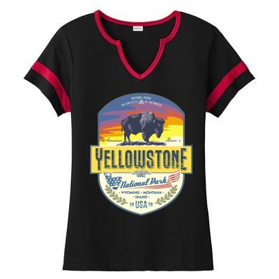 Yellowstone National Park Ladies Halftime Notch Neck Tee