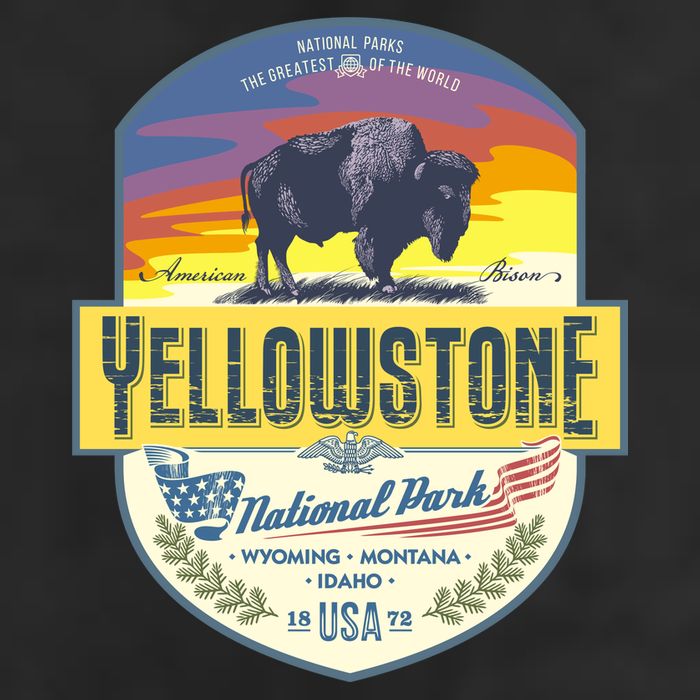 Yellowstone National Park Adult Drive Performance Visor