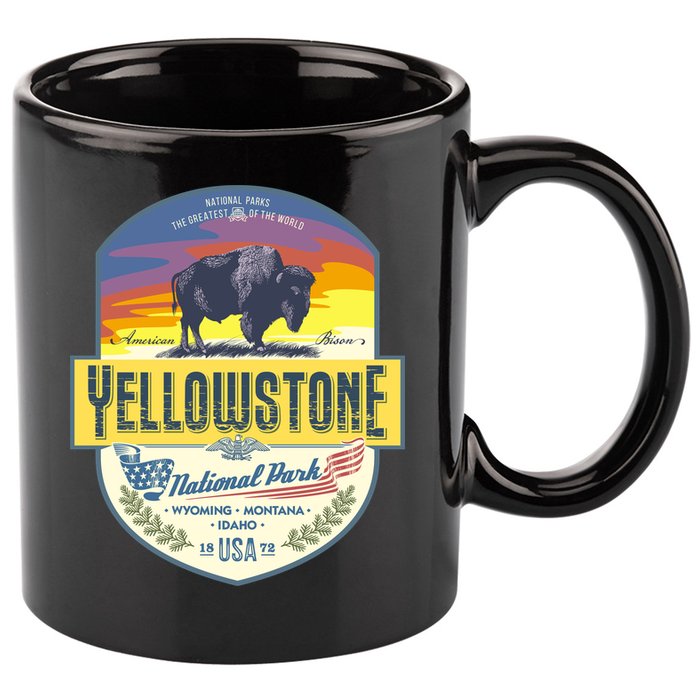 Yellowstone National Park 11oz C Handle Ceramic Mug