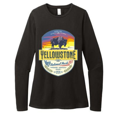 Yellowstone National Park Womens CVC Long Sleeve Shirt