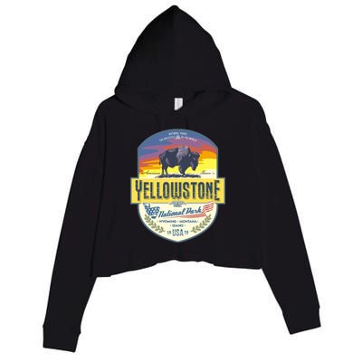 Yellowstone National Park Crop Fleece Hoodie