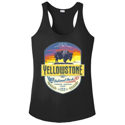 Yellowstone National Park Ladies PosiCharge Competitor Racerback Tank