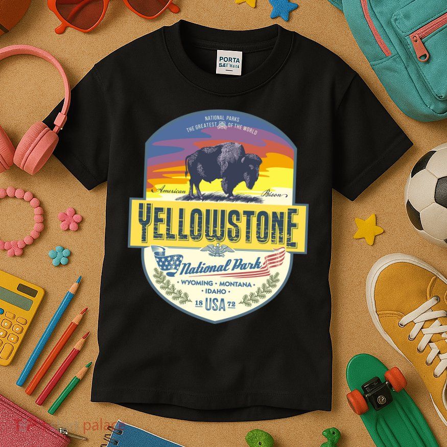 Yellowstone National Park Kids T-Shirt
