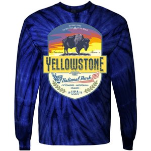 Yellowstone National Park Tie-Dye Long Sleeve Shirt