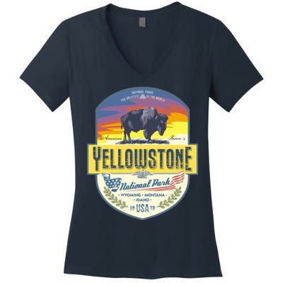 Yellowstone National Park Women's V-Neck T-Shirt