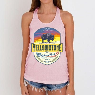 Yellowstone National Park Women's Knotted Racerback Tank