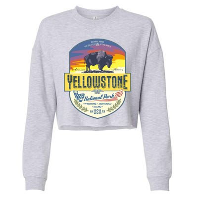 Yellowstone National Park Cropped Pullover Crew