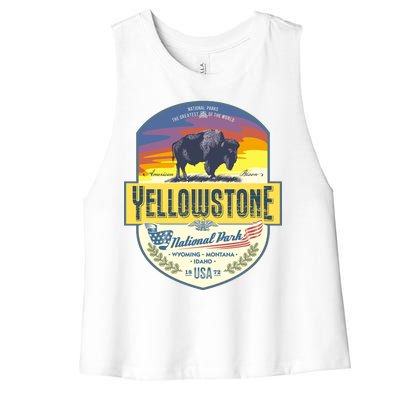 Yellowstone National Park Women's Racerback Cropped Tank