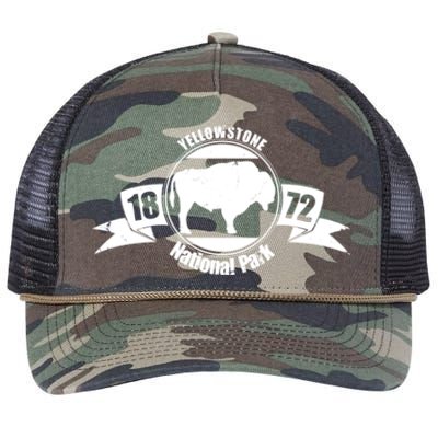 Yellowstone National Park 1872 Retro Rope Trucker Hat Cap