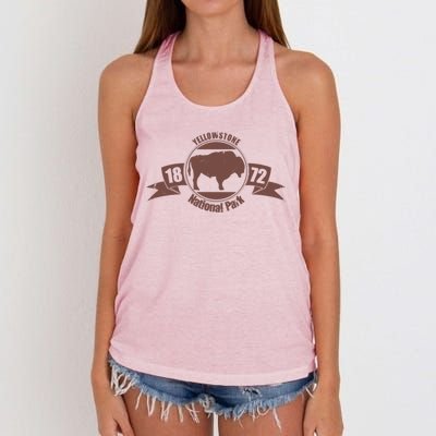 Yellowstone National Park 1872 Women's Knotted Racerback Tank