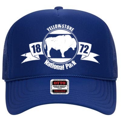 Yellowstone National Park 1872 High Crown Mesh Back Trucker Hat