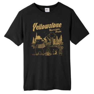 Yellowstone National Park Accordion Park Ranger Bear Tall Fusion ChromaSoft Performance T-Shirt