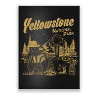 Yellowstone National Park Accordion Park Ranger Bear Poster
