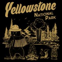 Yellowstone National Park Accordion Park Ranger Bear Poster