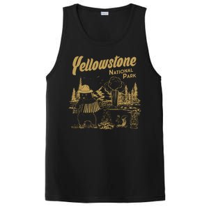 Yellowstone National Park Accordion Park Ranger Bear PosiCharge Competitor Tank