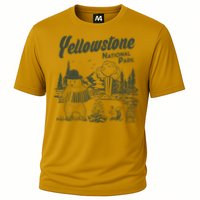 Yellowstone National Park Accordion Park Ranger Bear Cooling Performance Crew T-Shirt