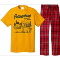 Yellowstone National Park Accordion Park Ranger Bear Pajama Set