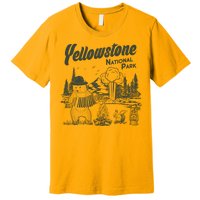 Yellowstone National Park Accordion Park Ranger Bear Premium T-Shirt