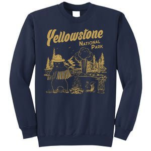 Yellowstone National Park Accordion Park Ranger Bear Sweatshirt