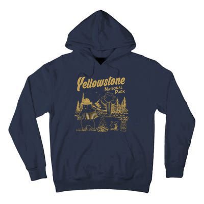 Yellowstone National Park Accordion Park Ranger Bear Tall Hoodie