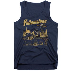 Yellowstone National Park Accordion Park Ranger Bear Tank Top