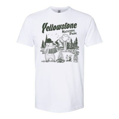 Yellowstone National Park Accordion Park Ranger Bear Softstyle® CVC T-Shirt