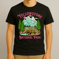 Yellowstone National Park Illustration T-Shirt