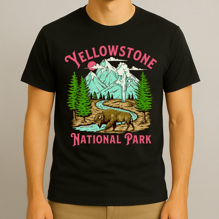 Yellowstone National Park Illustration T-Shirt